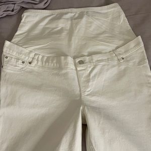Maternity White Jeans